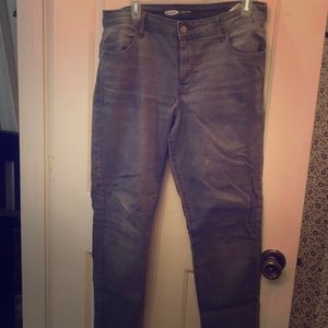 Grey Old Navy Super Skinny Mid-rise Rockstar Jeans